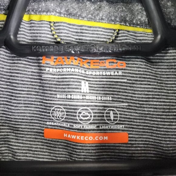 Mens Hawke & Co Gray Performance Pullover Sweatshirt 1/4 Snap Long Sleeve Size M - Picture 3 of 8